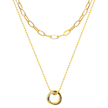Golden Harmony Double-Layer Necklace