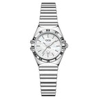 Fluted Bezel Roman Marker Bracelet Watch