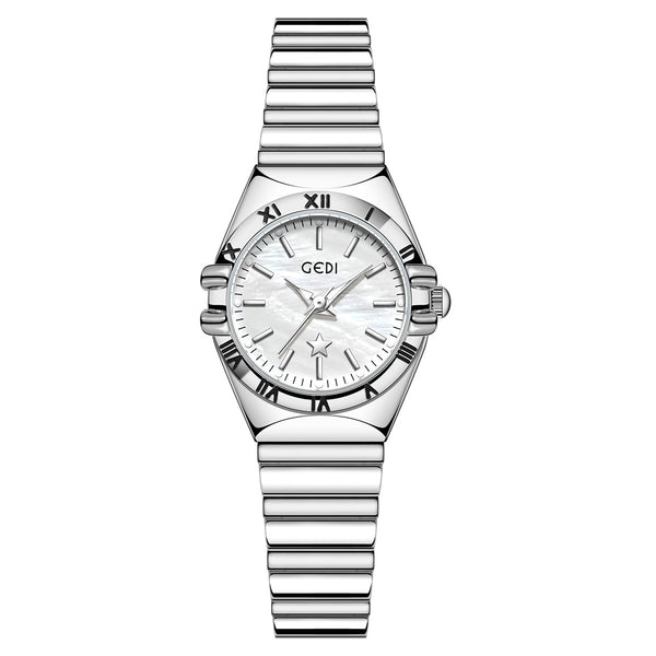 Fluted Bezel Roman Marker Bracelet Watch