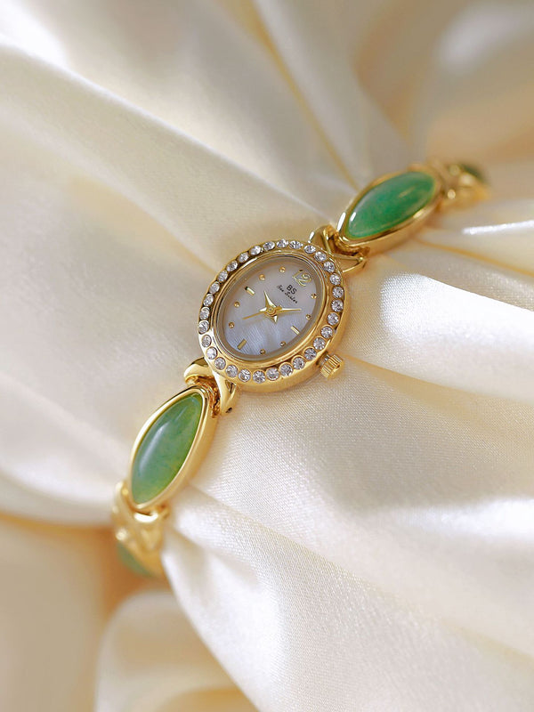 Tiger Eye Oval Watch