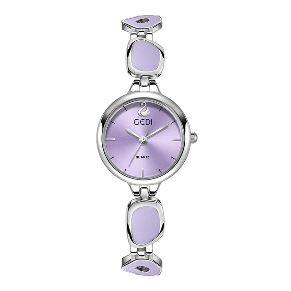 Round Minimal Dial Stone Link Watch