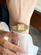Square Roman Pattern Dial Bracelet Watch