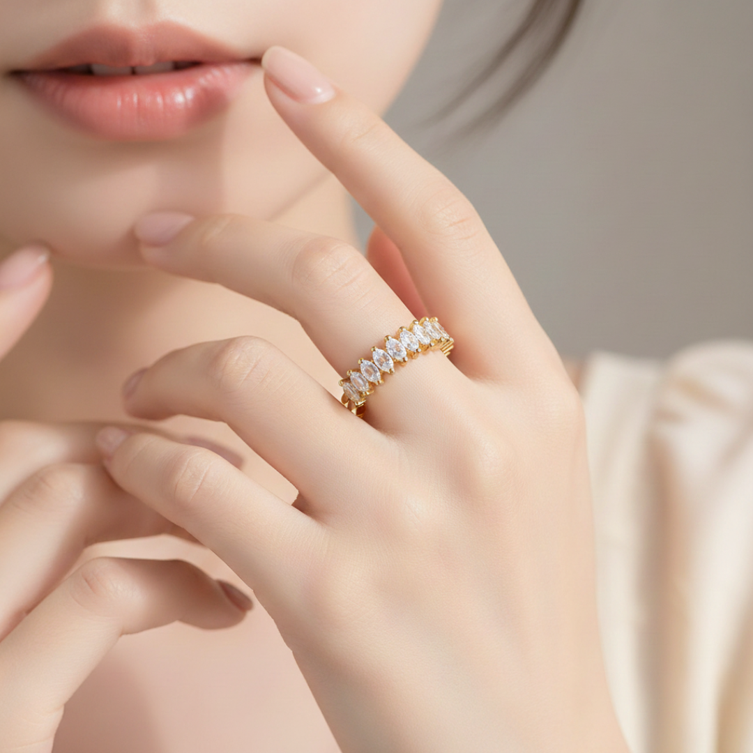 Baguette Zircon Ring
