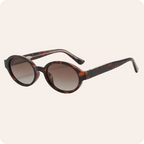 Black Oval Frame TAC Sunglasses Women