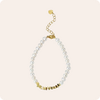 Color Block Pearl Beaded Bracelet