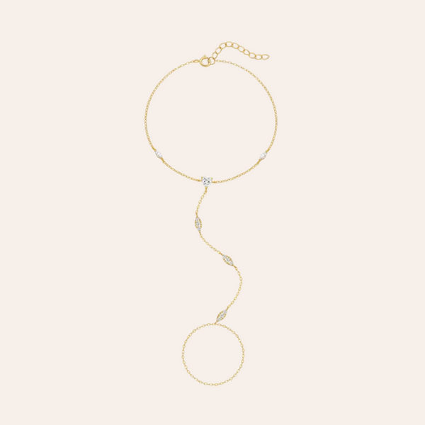 Evil Eye Bracelet Ring Chain