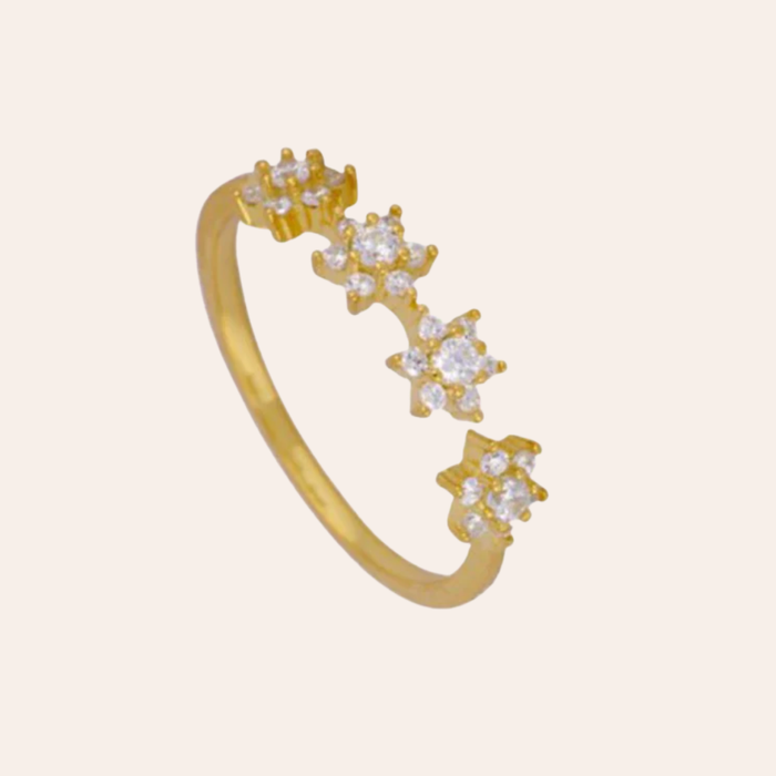 Floral Diamond Ring