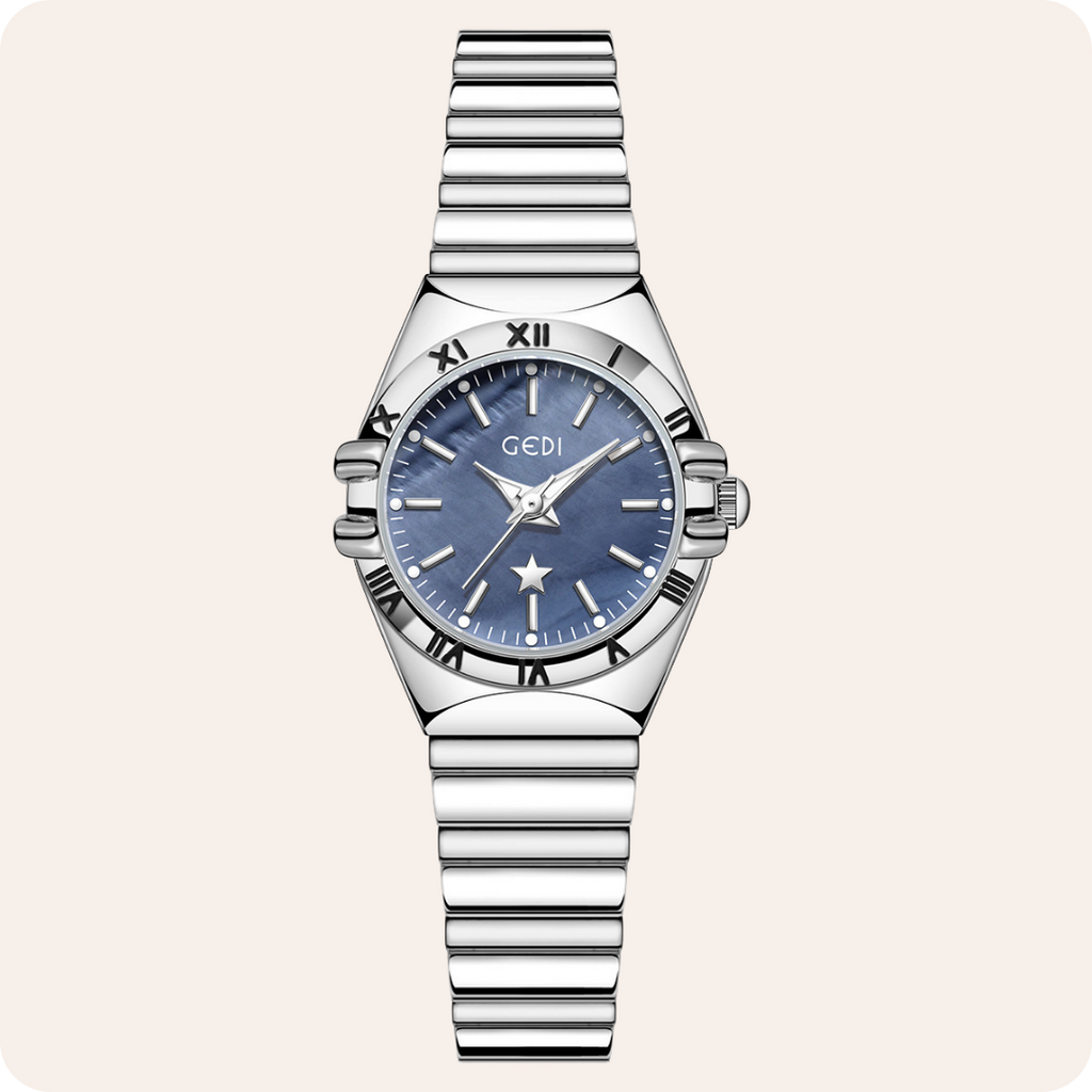 Fluted Bezel Roman Marker Bracelet Watch