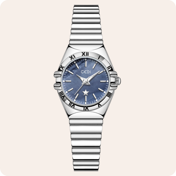 Fluted Bezel Roman Marker Bracelet Watch