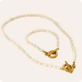 Gold Baroque Pearl OT Jewelry