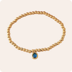 Gold Birthstone Droplet Chain Bracelet