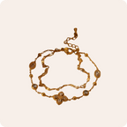 Gold Clover Zircon Chain Jewelry