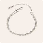 Gold Double Layer T Tennis Bracelet