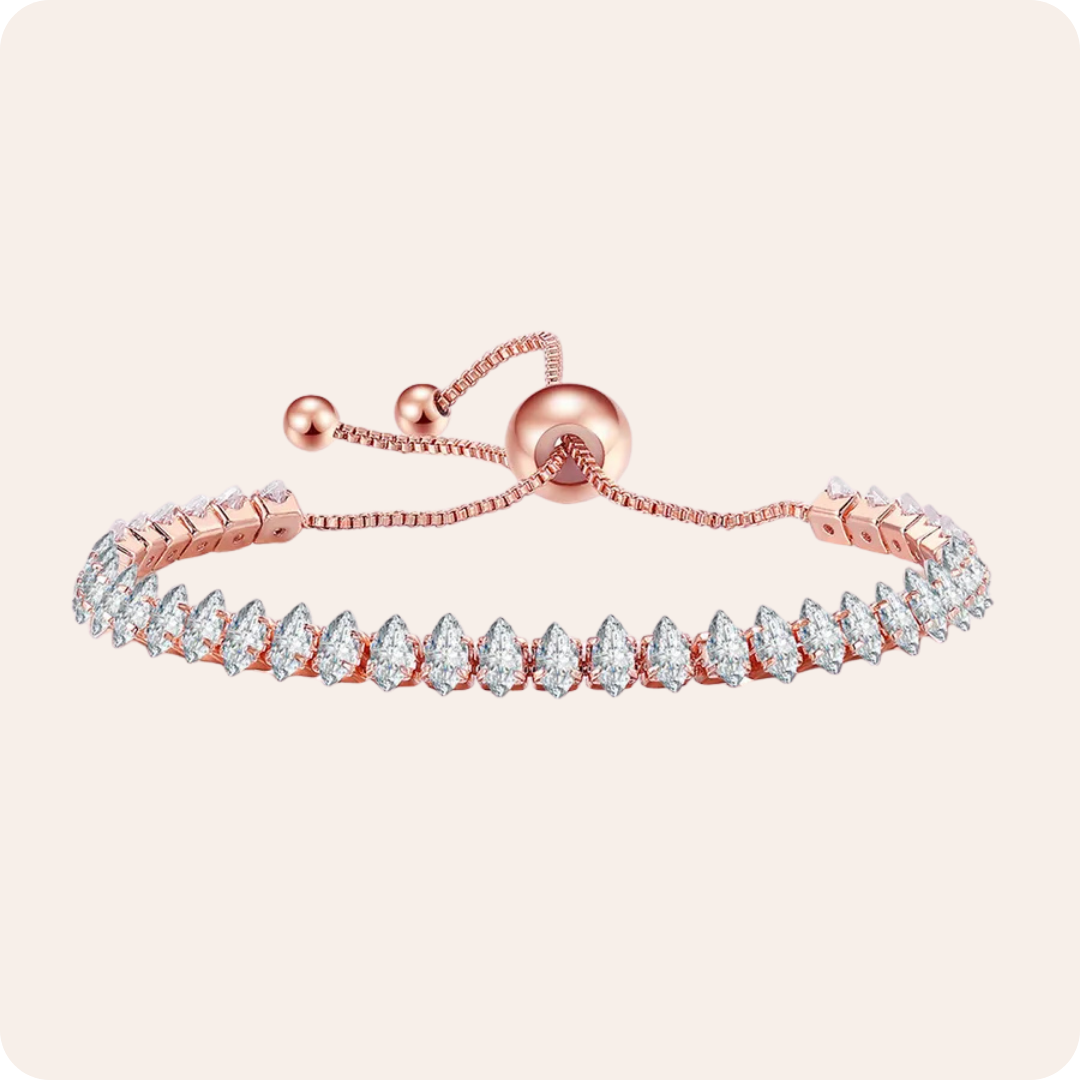 Gold Eye Zircon Tennis Bracelet