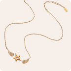 Gold Geometric Zircon Chain Necklace