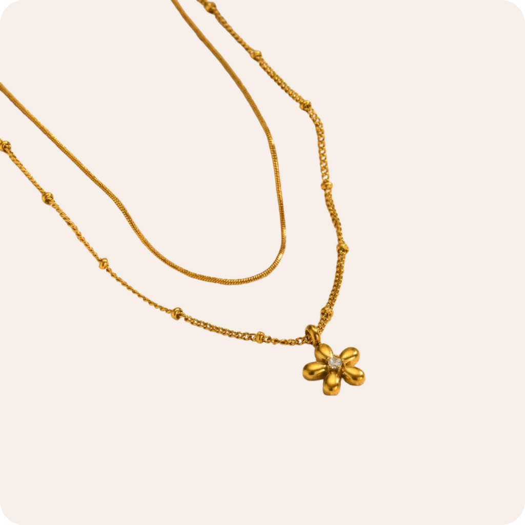 Gold Moon Minimal Snake Necklace