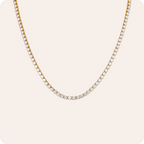 Gold Crescent Moon Snake Necklace