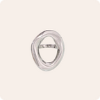 Gold Oval Hollow Minimal Ring