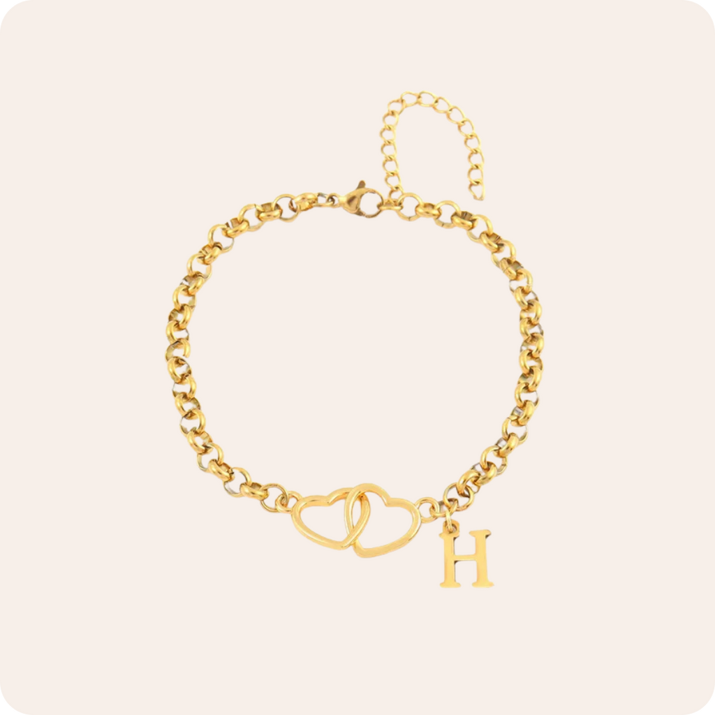 Gold Pearl Charm Waterproof Bracelet