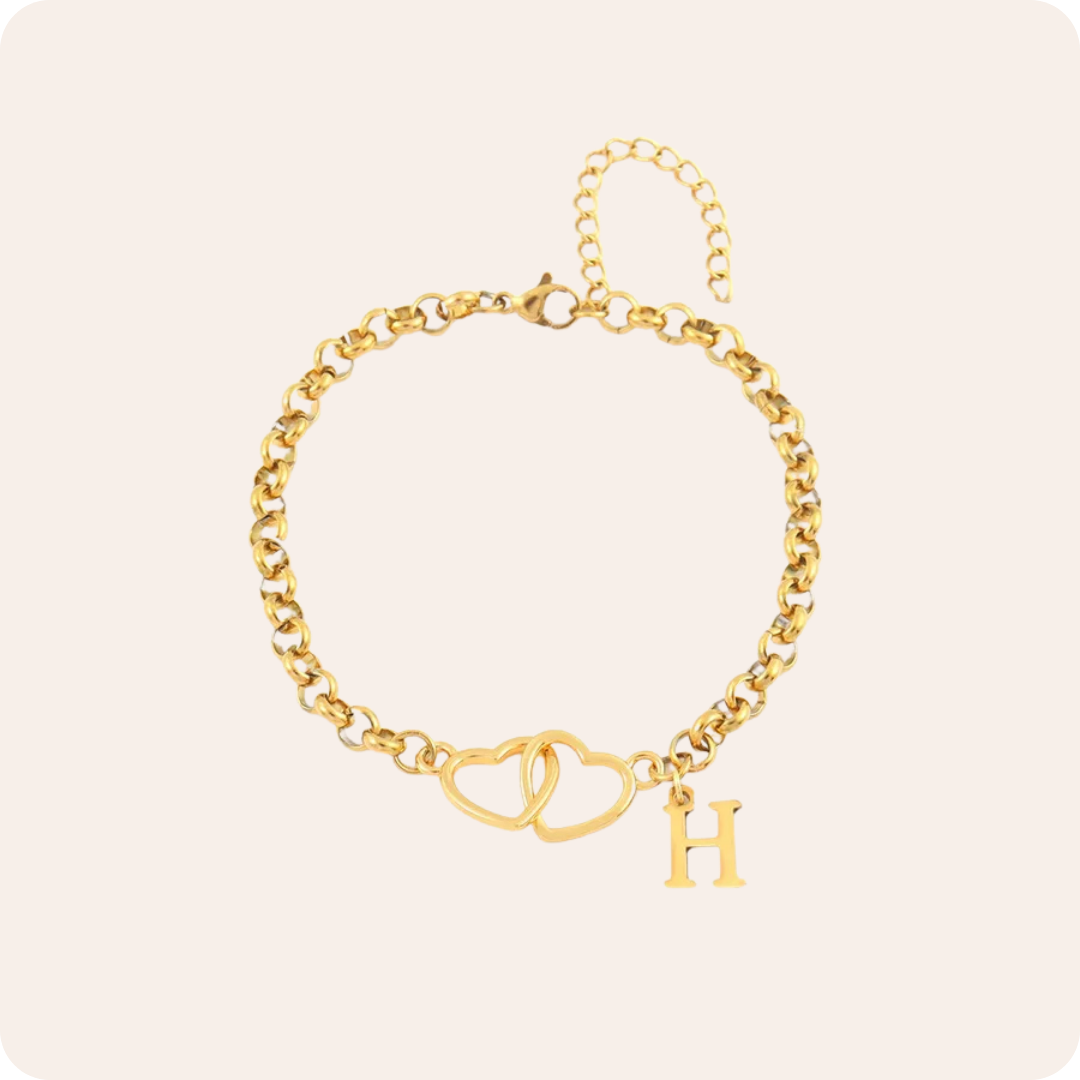Gold Pearl Charm Waterproof Bracelet