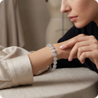 Gold Round Zircon Statement Jewelry