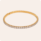 Gold Zircon IG Tennis Bracelet
