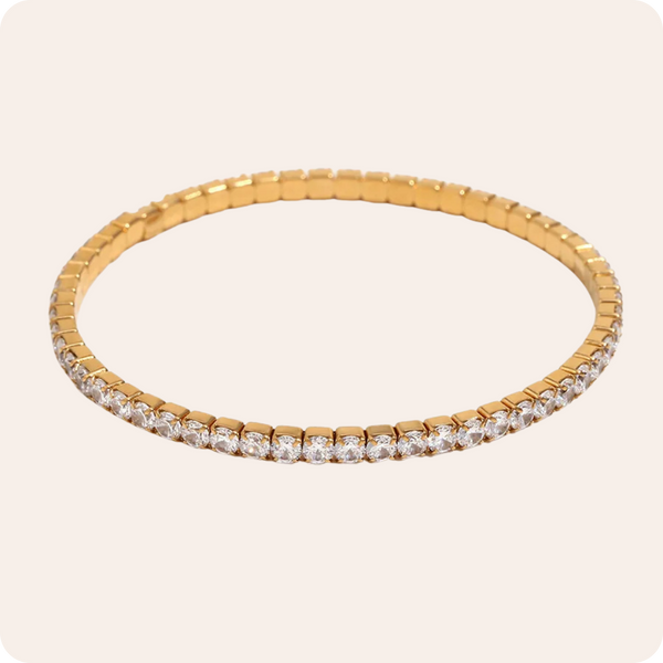 Gold Zircon IG Tennis Bracelet