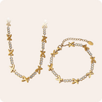 Gold Zircon Modern Chain Jewelry