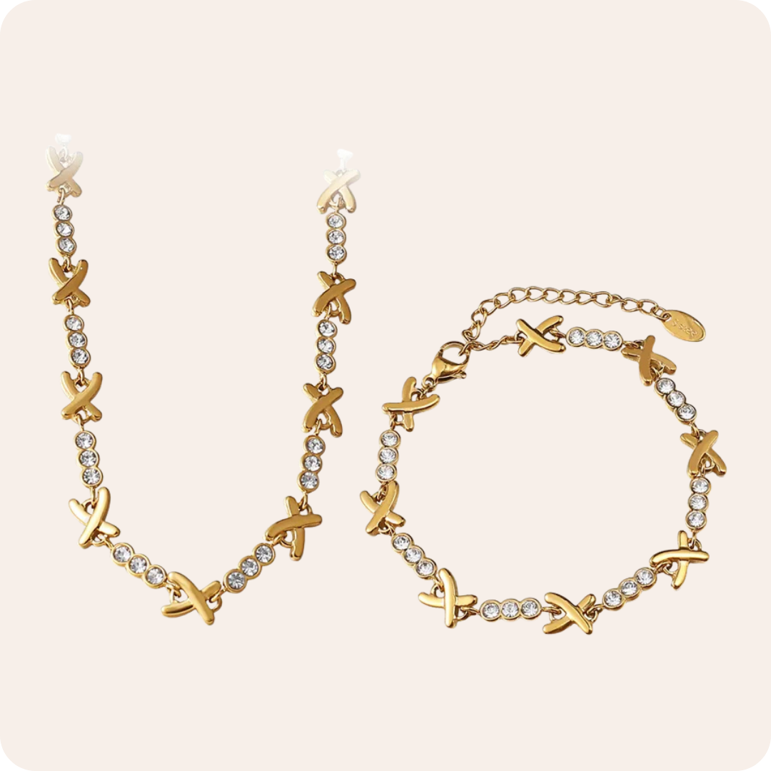 Gold Zircon Modern Chain Jewelry