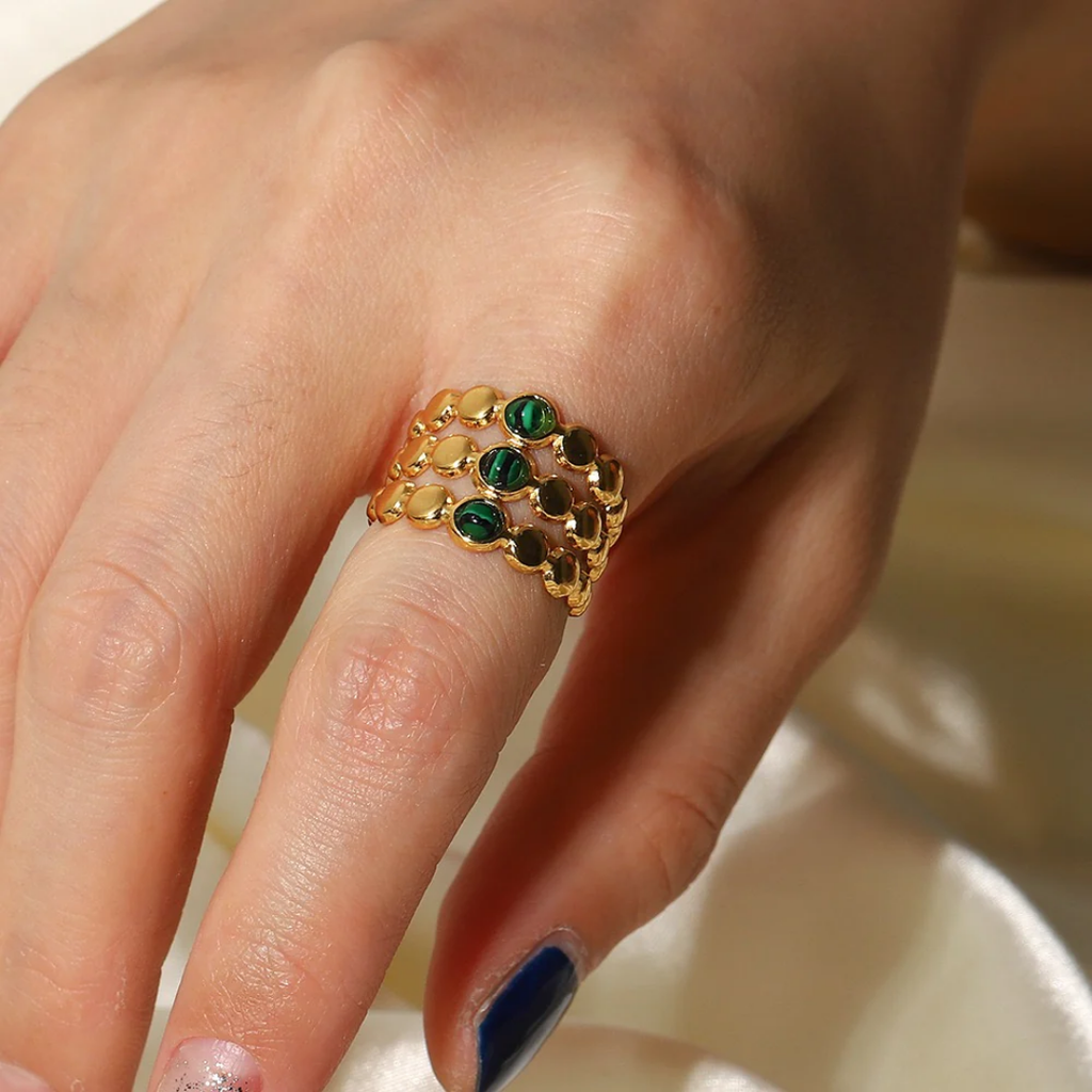 Green Gemstone Ring