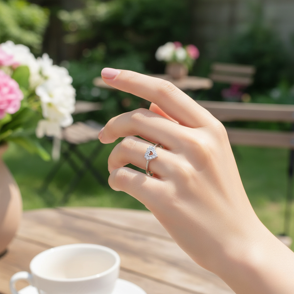 Halo Heart Ring