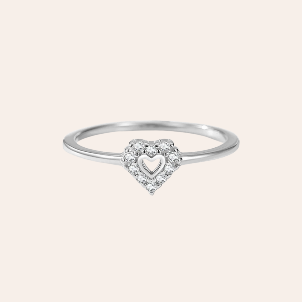 Halo Heart Ring