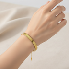 Herringbone Gold Bracelet