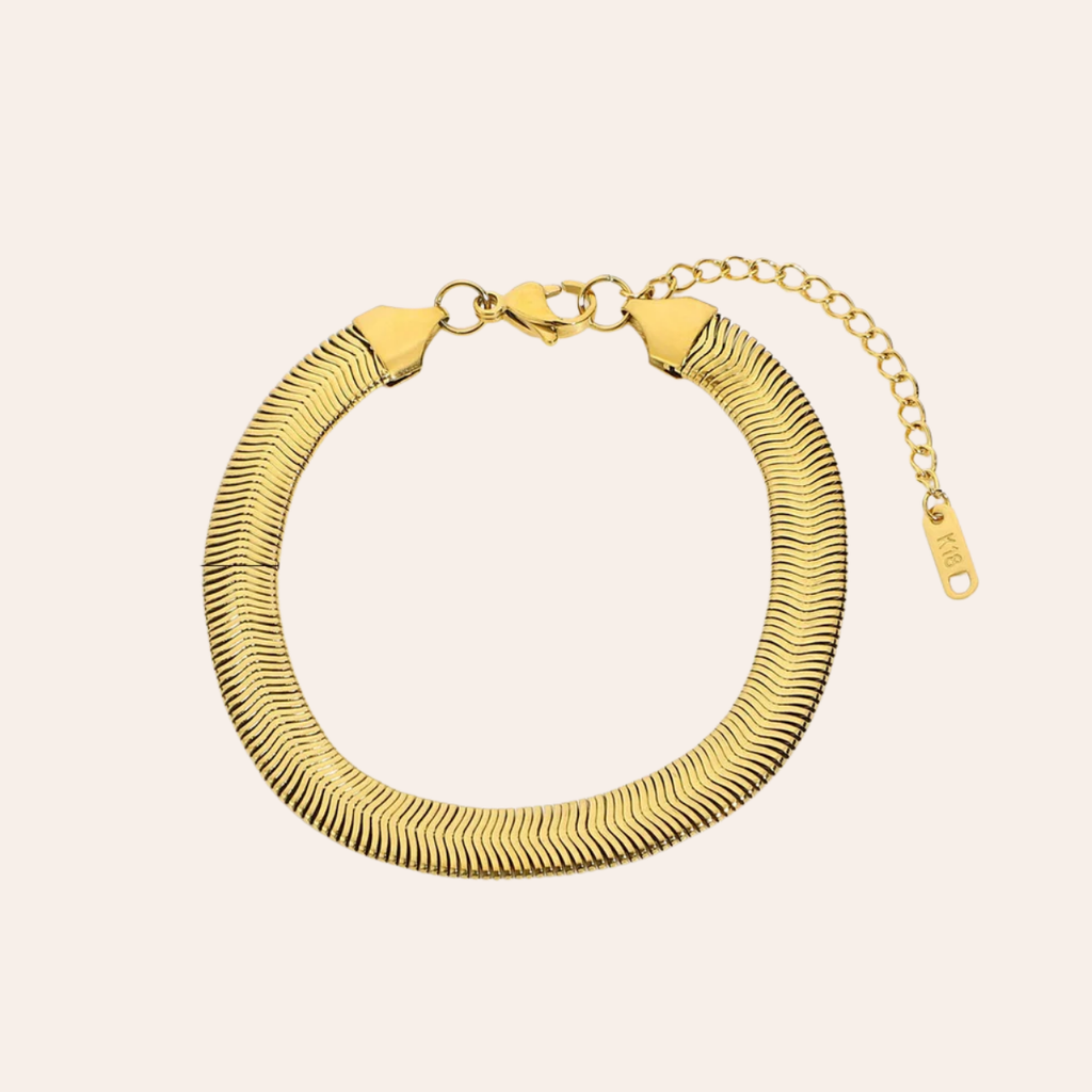 Herringbone Gold Bracelet