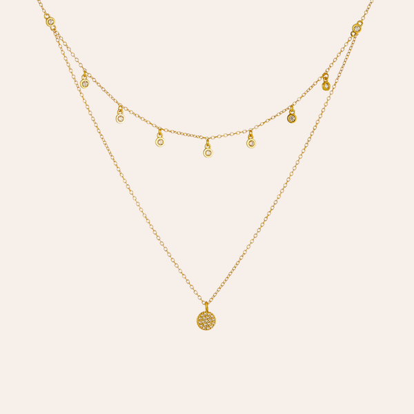 Layered Disc Necklace