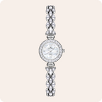Luxury Quartz Watch with Crystal Embellishments