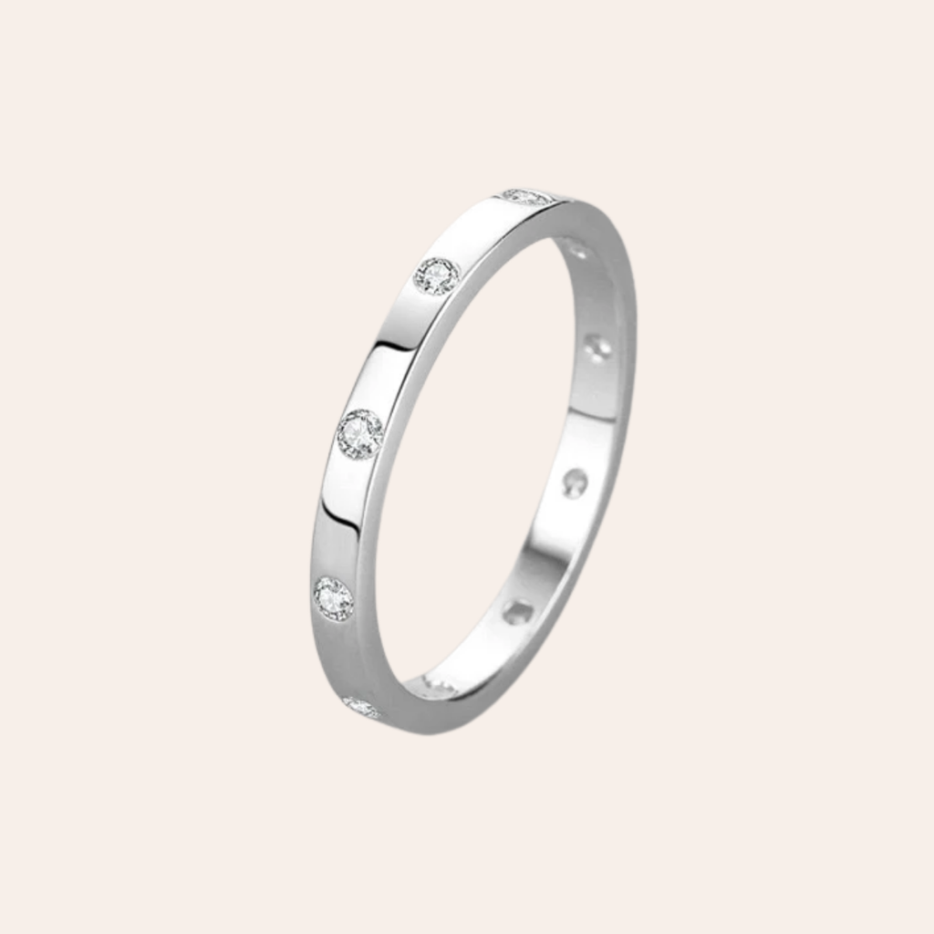 Minimalist Zircon Band