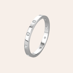 Minimalist Zircon Band