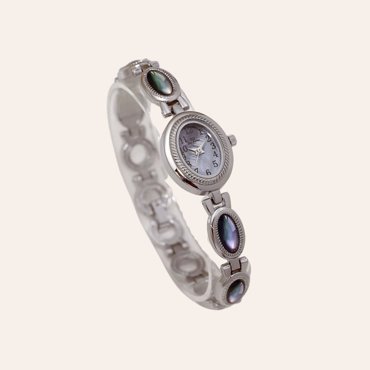 Moonstone Oval Link Watch