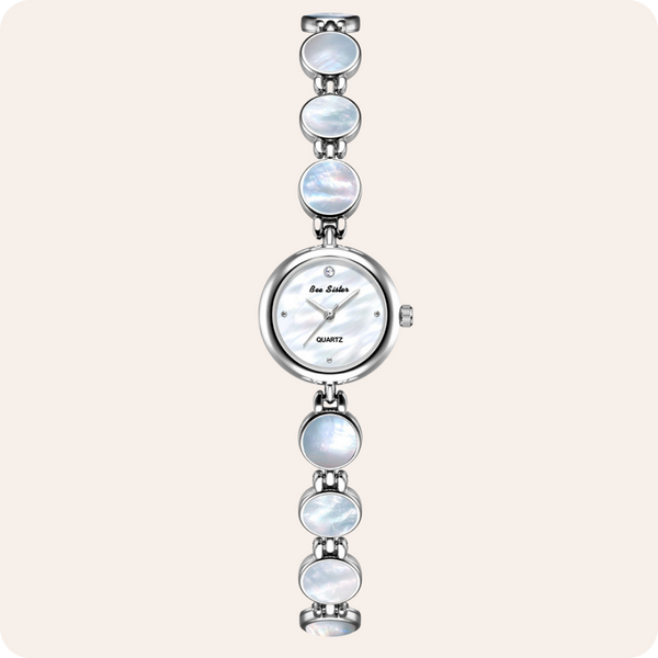 Mother of Pearl Link Bracelet Watch
