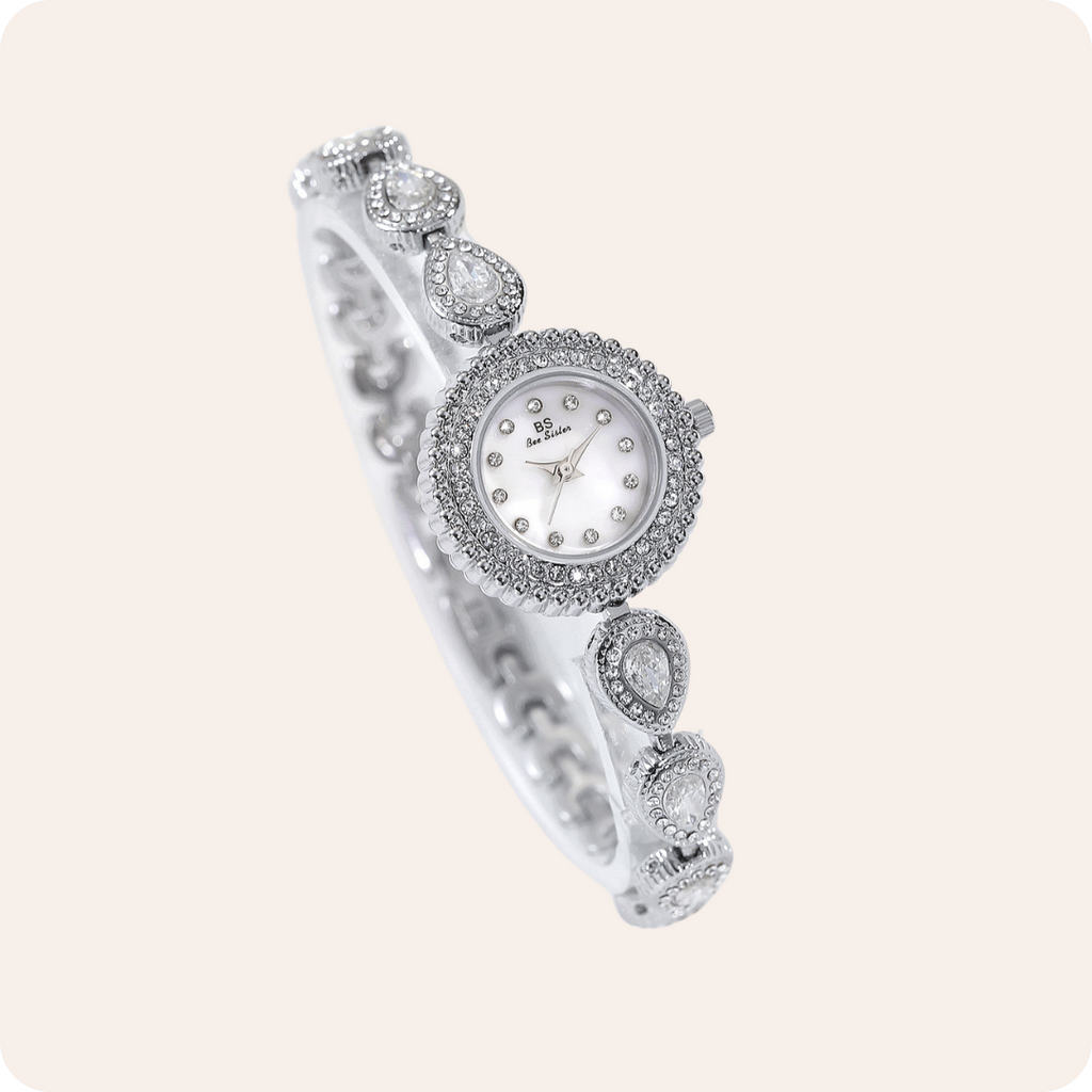 Mother of Pearl Teardrop Gemstone Watch