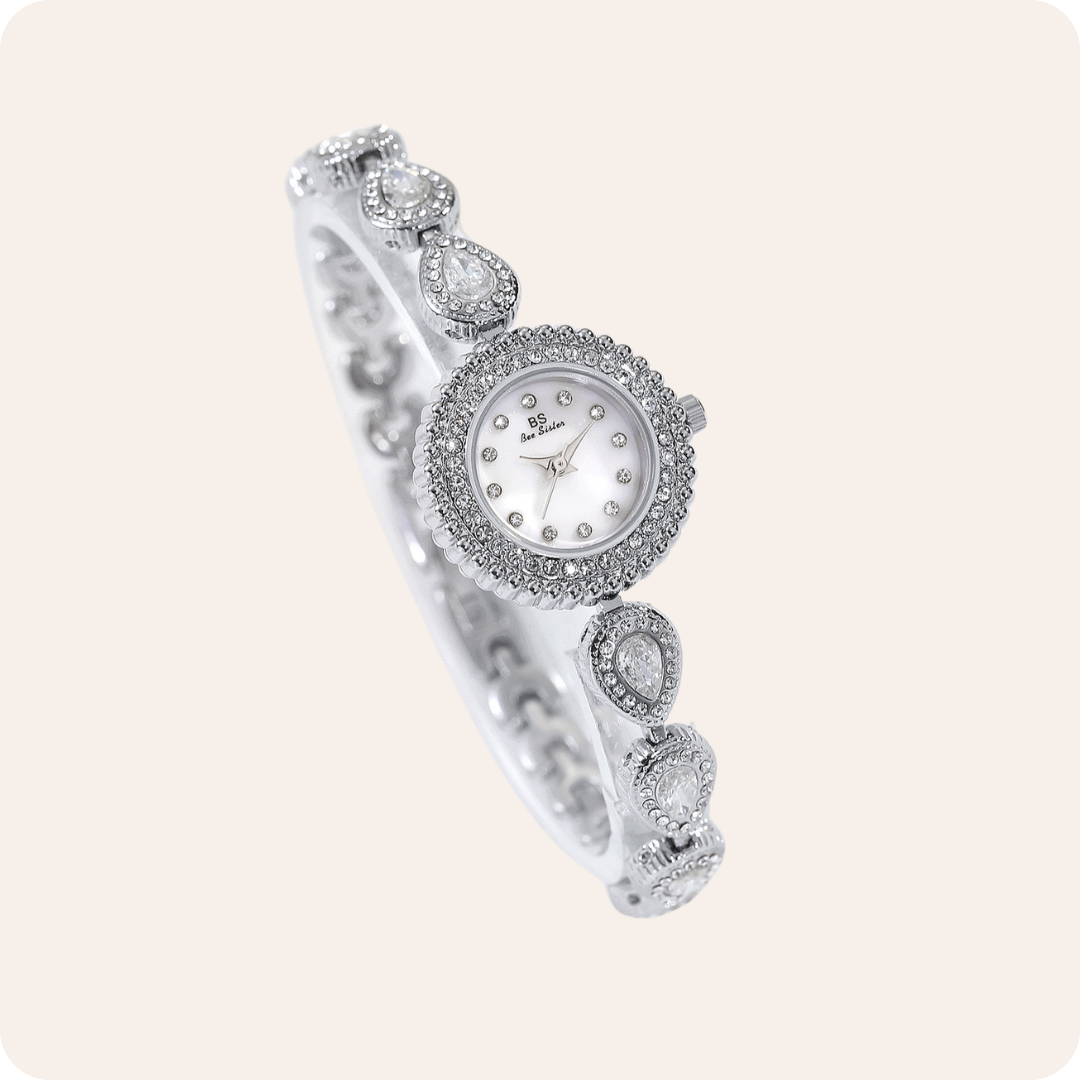 Mother of Pearl Teardrop Gemstone Watch