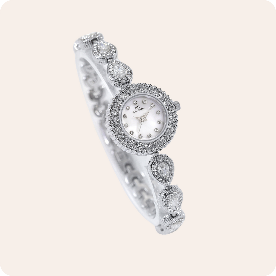 Mother of Pearl Teardrop Gemstone Watch