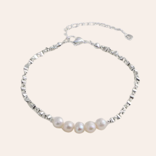 Nouravi 925 Sterling Silver Freshwater Pearl Jewelry Set
