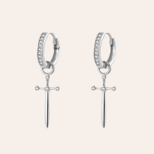 Nouravi Dagger Hoop Earrings