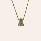 Nouravi  Letter Zircon Necklace