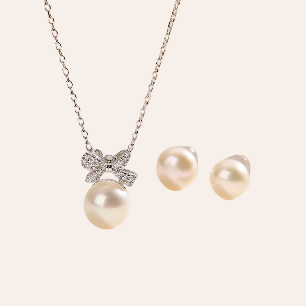 Pearl Zircon Elegance Set