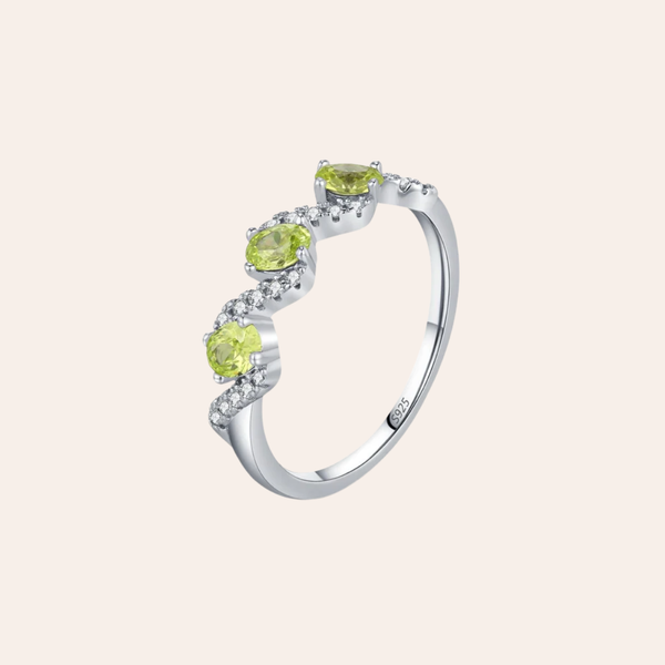 Peridot CZ Ring