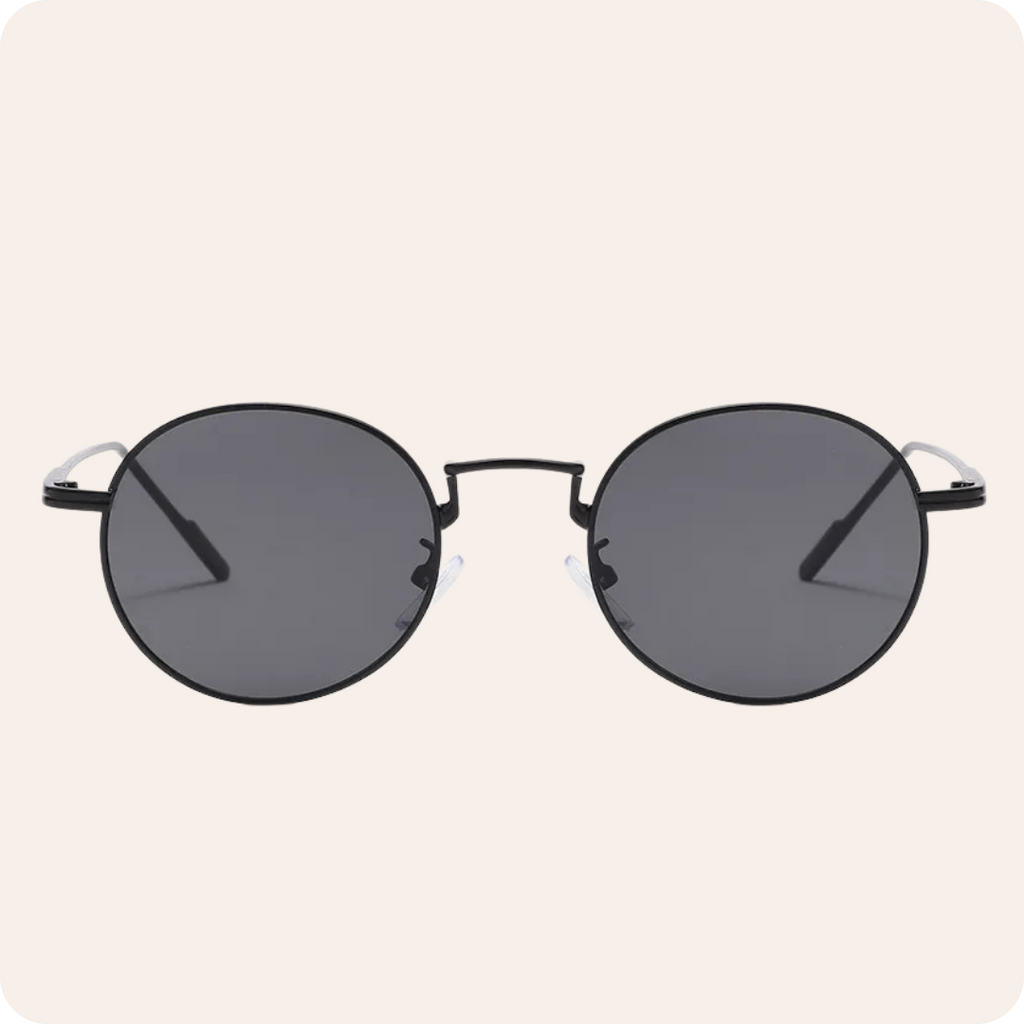 Retro Round Solid Color Sunglasses