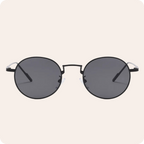 Retro Round Solid Color Sunglasses